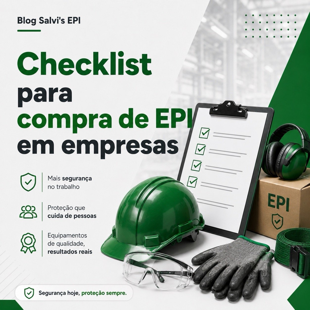 Checklist para compra de EPI em empresas