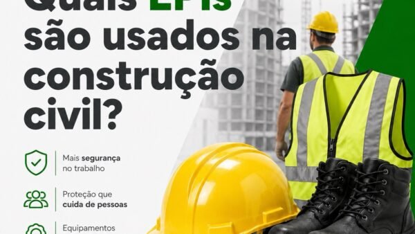 Quais EPIs são usados na construção civil?