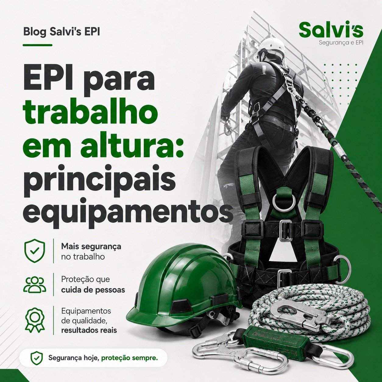 EPI para trabalho em altura: principais equipamentos