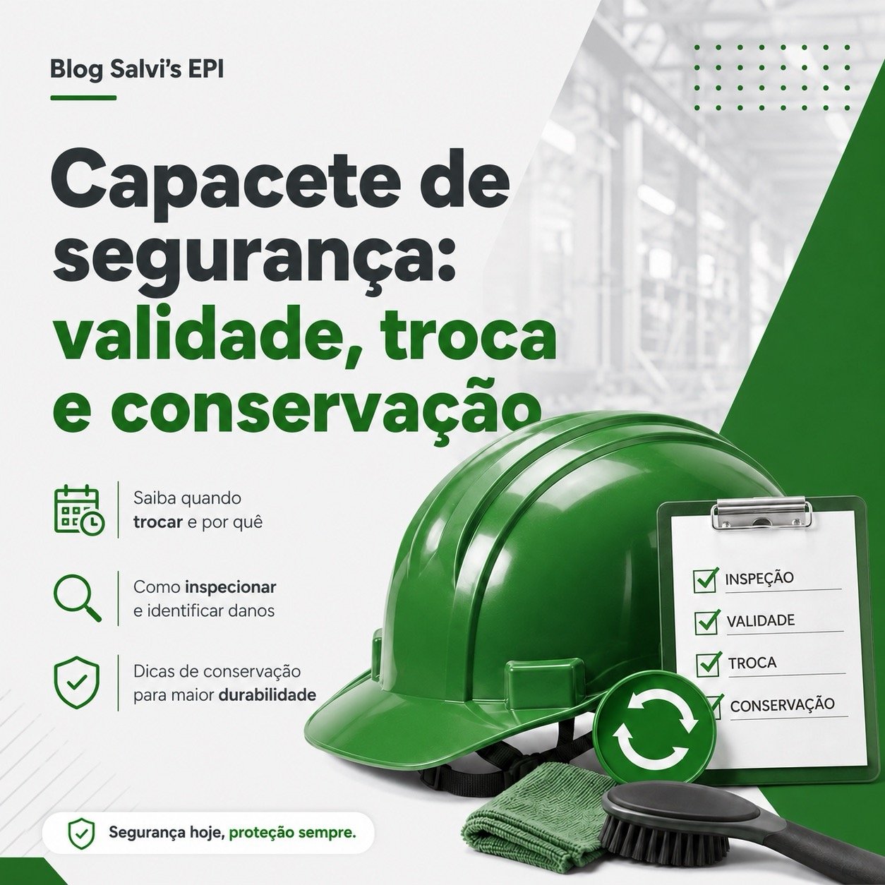 Capacete de segurança: validade, troca e conservação