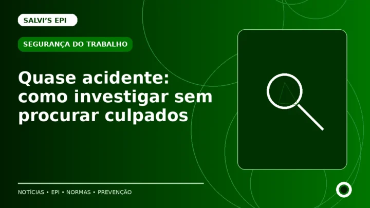 Quase acidente: como investigar sem procurar culpados