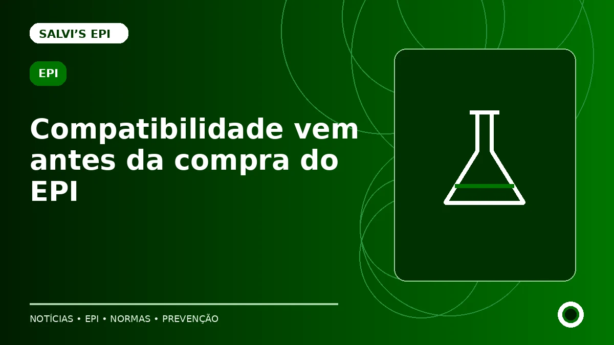 Proteção química: compatibilidade vem antes da compra do EPI